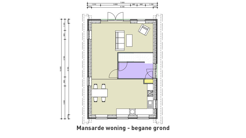 Mansarde woning