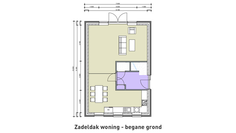 Zadeldak woning