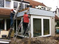 Aanbouw tuinkamer aan woning ,Kromgouw 29, Almere
