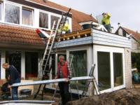 Aanbouw tuinkamer aan woning