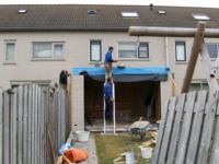 Aanbouw achter woning