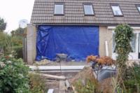 Aanbouw achter woning