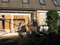 Aanbouw achter woning