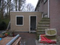 Aanbouw bijkeuken aan achterzijde woning ,Herenhof 23, Heerenveen