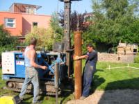 Nieuwbouw in het werk gemaakte kelder met opbouw (3 bouwlagen)