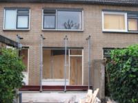 Aanbouw aan achterzijde woning met lichtstraat