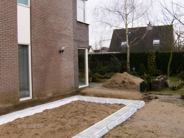 Aanbouw aan achterzijde woning