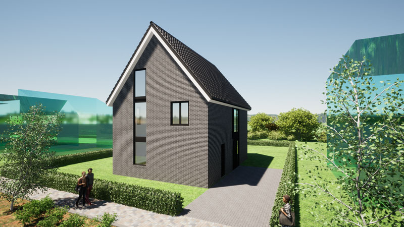 Zadeldak woning - modern